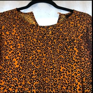 Leopard Print Shift Dress